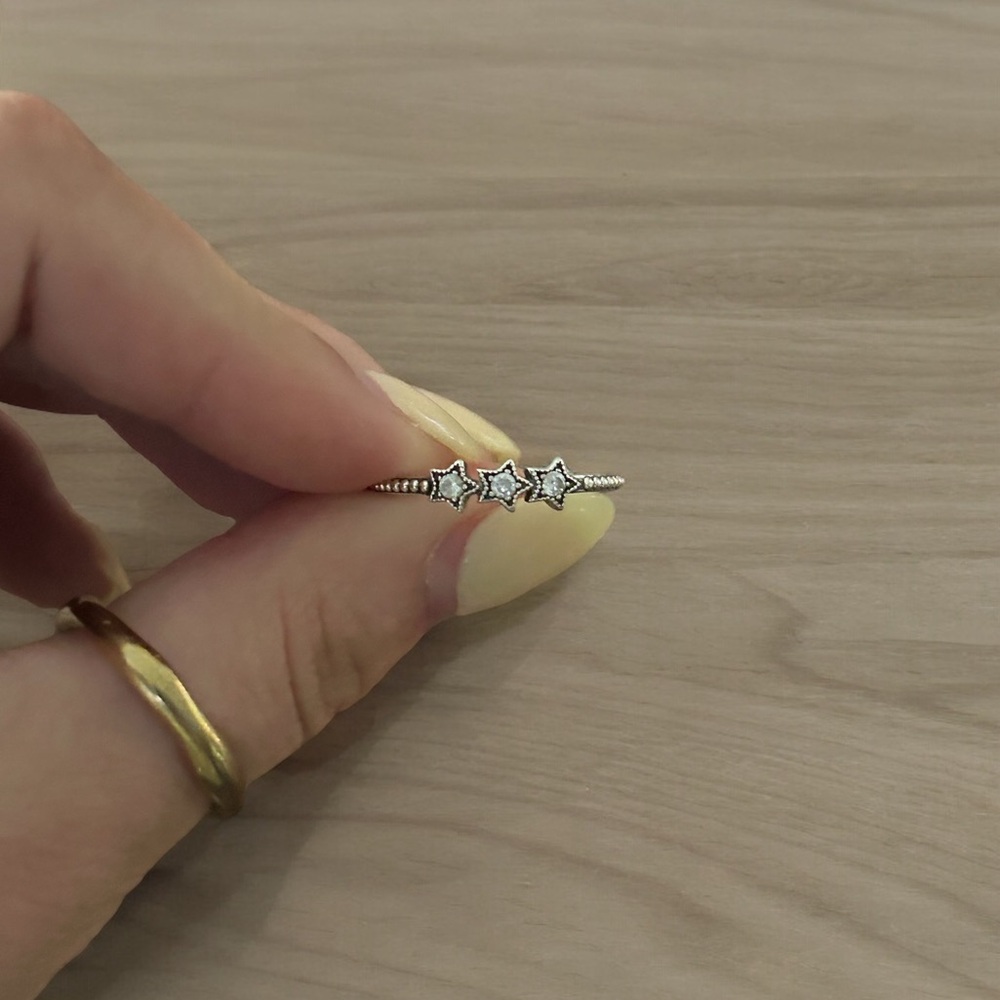 Pandora 3 Star Sterling Silver Ring